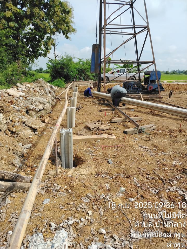 ตัวอย่างภาพเส้นทางการก่อสร้าง